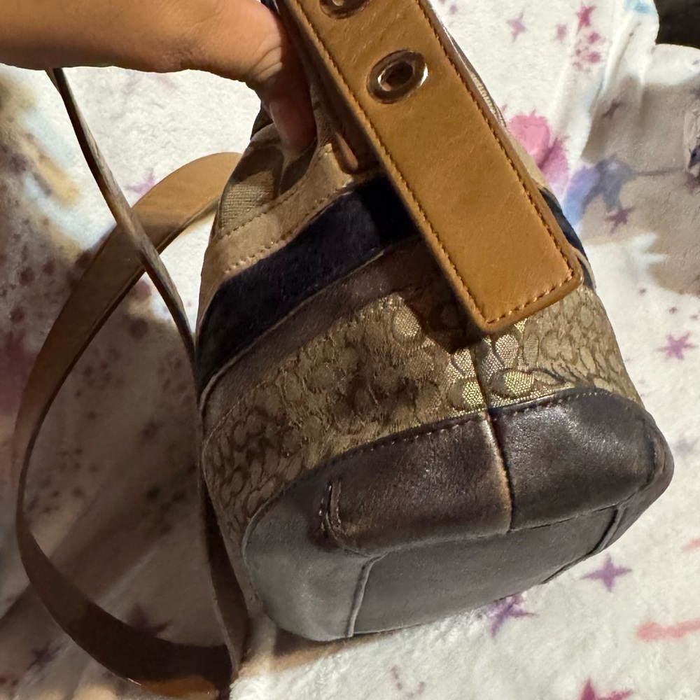 Coach Patchwork Hobo Convertible Bag - Picture 6 of 11